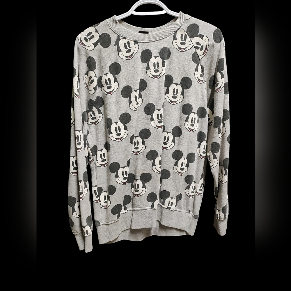 Gray mickey mouse sweater